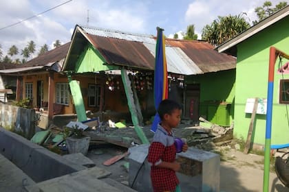Los sismos provocaron el derrumbe de varias viviendas