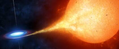 Los sistemas binarios contienen una estrella enana blanca y una gigante roja que pueden provocar explosiones de novas.