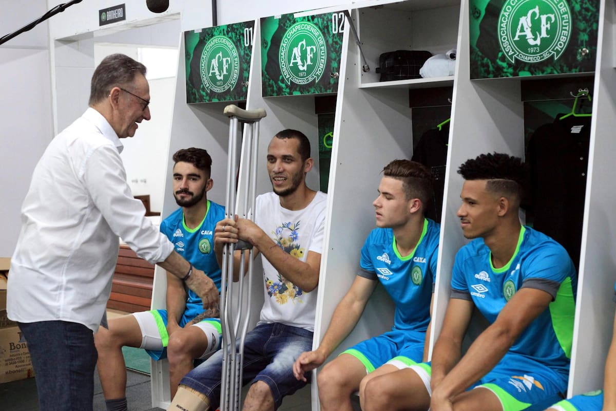 Los sobrevivientes del equipo de Chapecoense en 2016