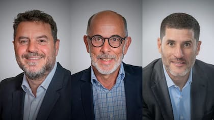 Los socios fundadores de ETIA Charge: Christian Socin, Cristian Carrea Diehl y Sebastián Maggio