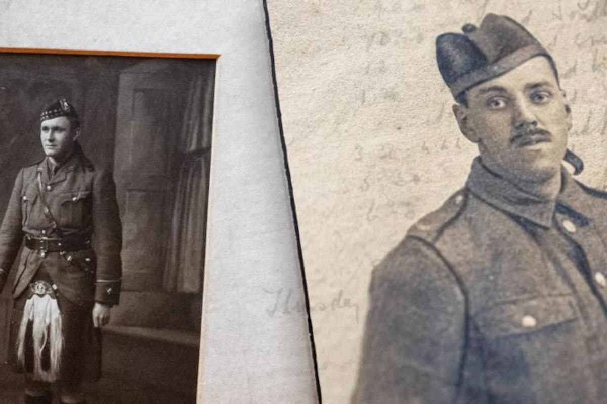 Los soldados habían luchado en dos regimientos escoceses: los Gordon Highlanders y los Cameron Highlanders durante la Primera Guerra Mundial