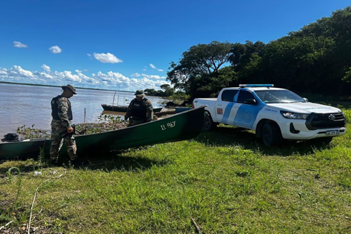 Los sospechosos fueron detenidos cerca de Isla de Cerrito, donde confluyen los ríos Paraná y Paraguay