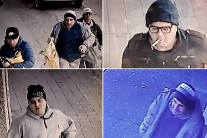 Los sospechosos quedaron registrados por cámaras de seguridad