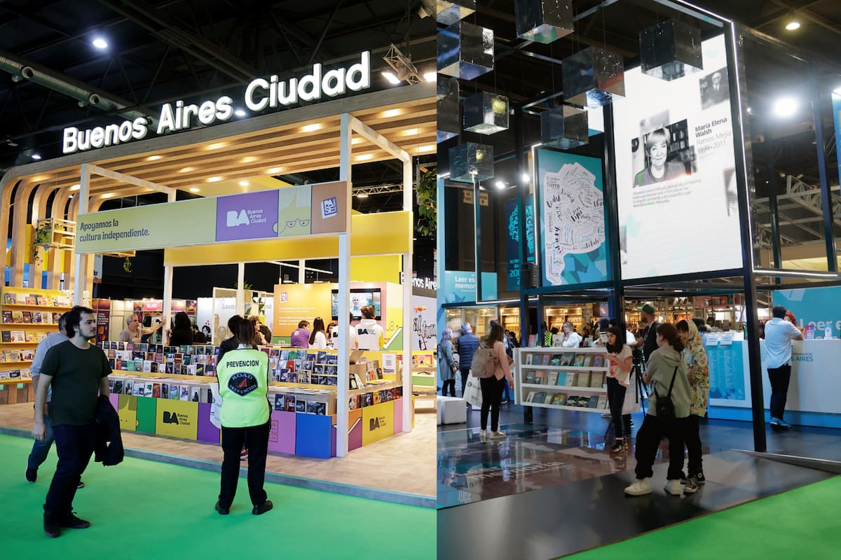 Los stands de la Ciudad de Buenos Aires y de la Provincia de Buenos Aires en la Feria del Libro