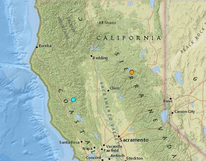 Los temblores más fuerte de las últimas 24 horas en territorio continental estadounidense fueron dos ocurridos cerca de la costa de California
