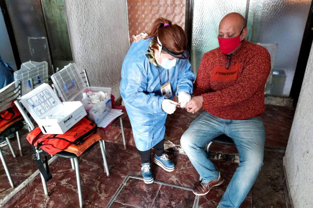 Los testeos de seroprevalencia comenzaron a realizarse la semana pasada en todos los barrios de la ciudad