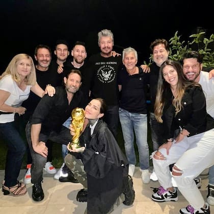 Los Tinelli y Messi juntos