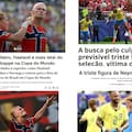 Las tapas de los diarios de Brasil tras la eliminación del equipo de Ancelotti en el Mundial 2026