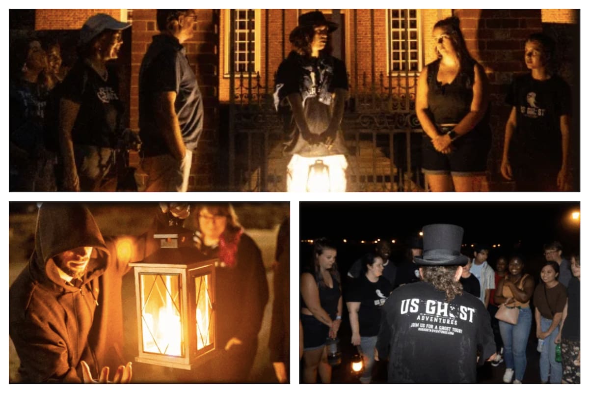 Los tours de fantasmas ganaron popularidad en Estados Unidos, y varias ciudades ofrecen recorridos escalofriantes que prometen aterrar, mantener a los visitantes (Collage FotoJet Lizzie Borden)