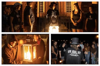 Los tours de fantasmas ganaron popularidad en Estados Unidos, y varias ciudades ofrecen recorridos escalofriantes que prometen aterrar, mantener a los visitantes (Collage FotoJet Lizzie Borden)