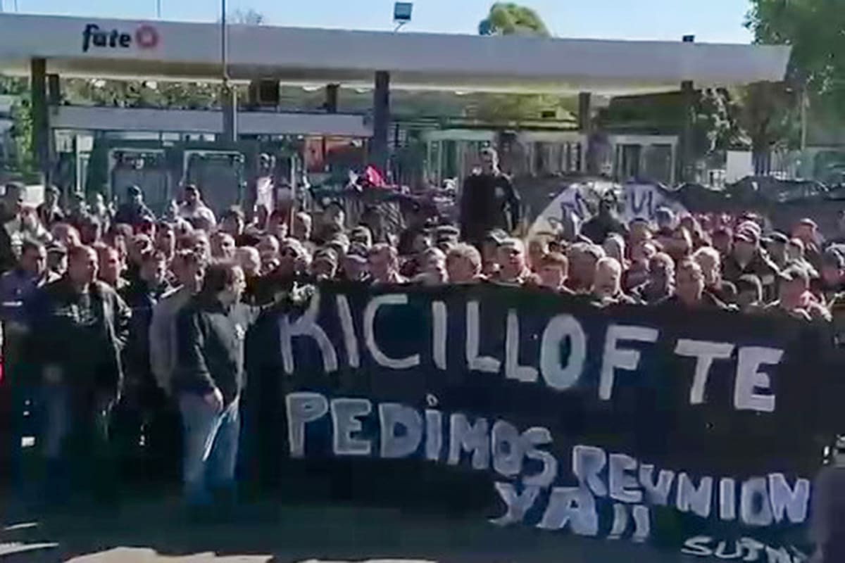 Los trabajadores de FATE piden la intervención de Axel Kicillof