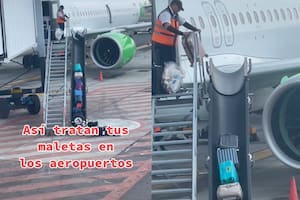 Los trabajadores de los aeropuertos suelen hacer este mismo proceso varias veces al día