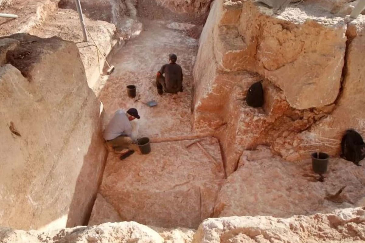 Los trabajos en la cantera descubierta en Jerusalén