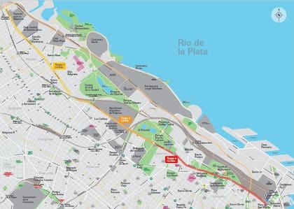 Los tramos en los que se realizará el proyecto