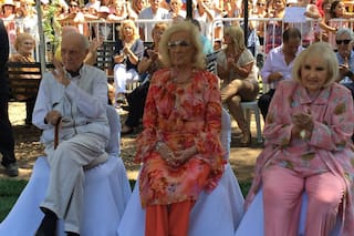 La última aparición pública de Silvia "Goldy" Legrand junto a sus hermanos