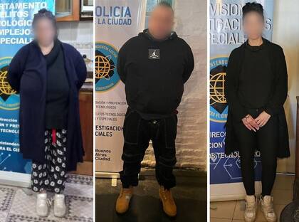 Los tres detenidos, miembros de una misma familia delictiva