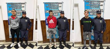 Los tres detenidos que iban en el Renaul Clio