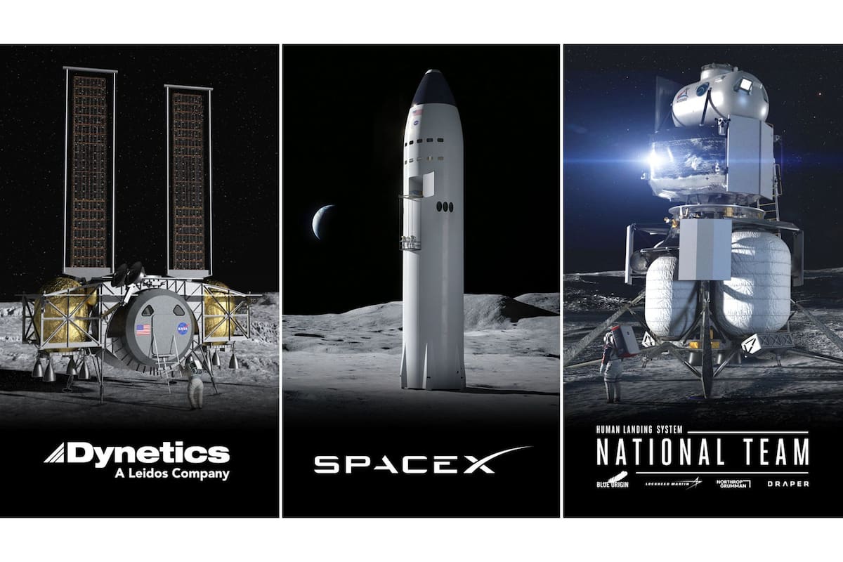 Los tres diseños iniciales con los que la NASA planea volver a la Luna; deberá combinar tecnologías para encontrar la mejor opción