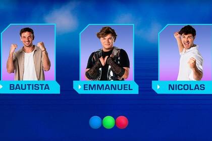 Los tres finalistas de Gran Hermano