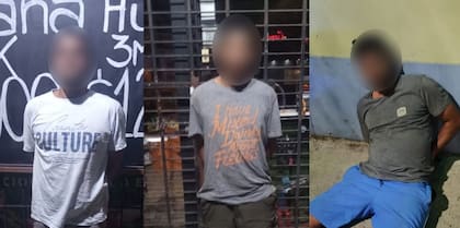 Los tres hombres detenidos tras el robo en Villa Urquiza