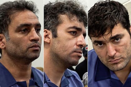 Los tres hombres ejecutados en Irán
