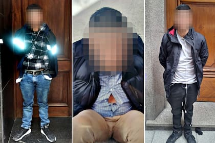 Los tres motochorros detenidos