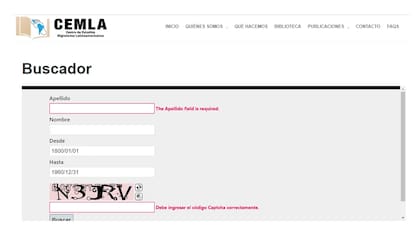 Los tres pasos para completar el formulario en Cemla
Foto: captura de pantalla