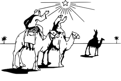 Los tres Reyes Magos llegaron a Belén