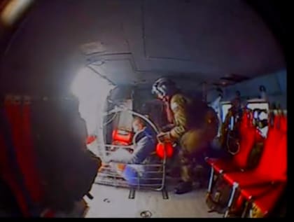 Los tripulantes fueron rescatados en una avioneta