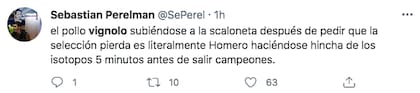 Los tuits contra Sebastián Vignolo