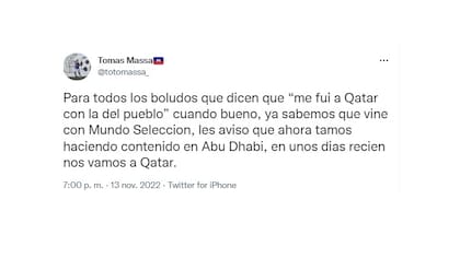 Los tuits de Toto Massa