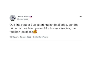 Los tuits de Toto Massa