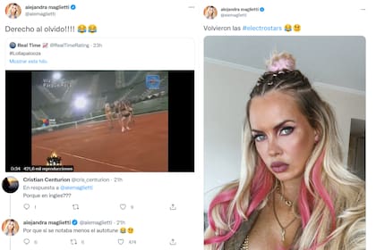 Los tweets de Alejandra Maglietti sobre su paso por ElectroStars