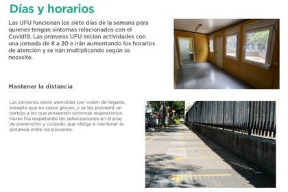 Los UFU están abiertos los siete días de la semana de 8 a 20
