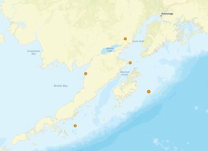 Los únicos terremotos en territorio estadounidense ocurrieron en Alaska