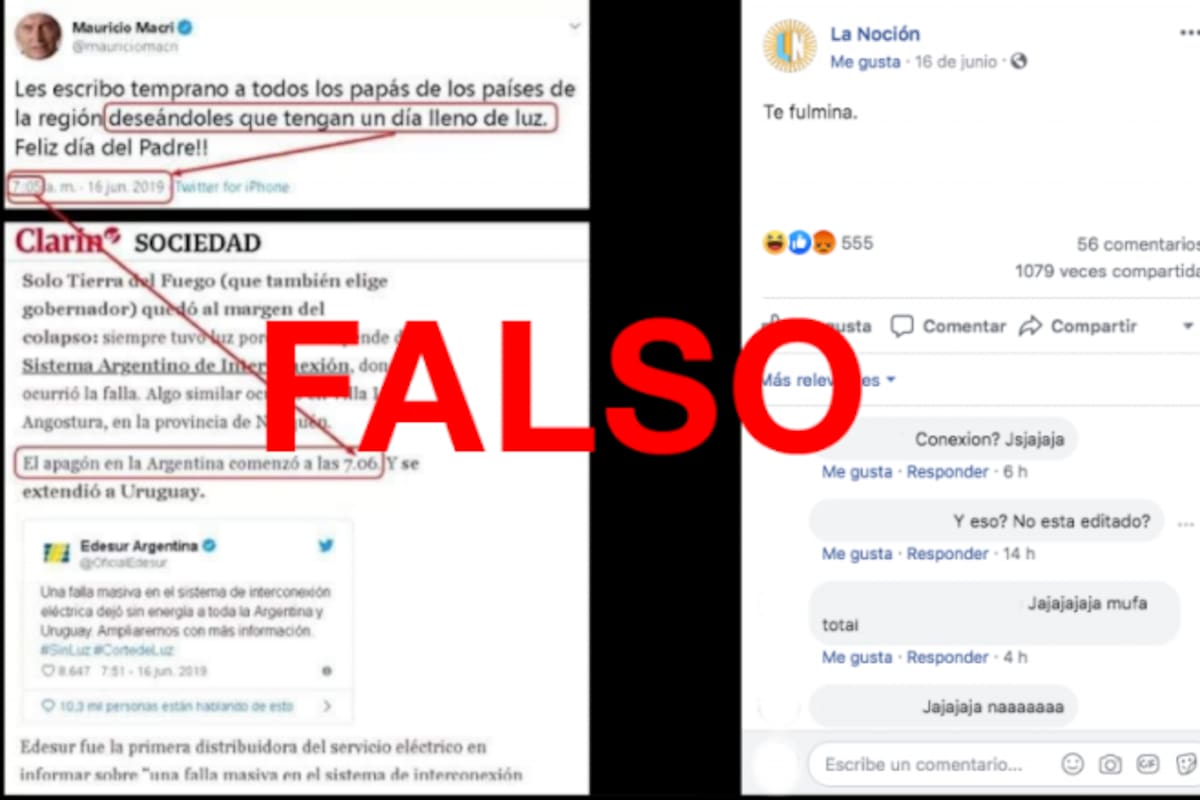 Los únicos tuits del Presidente en esa fecha fueron en referencia al incidente eléctrico