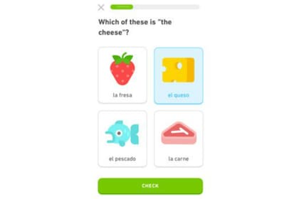 Los usuarios de Duolingo tienen que responder una serie de preguntas