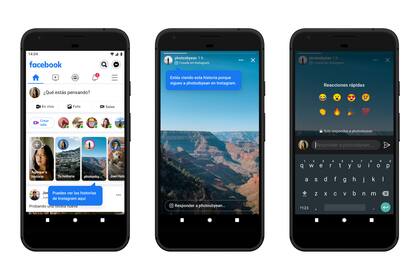 Los usuarios de Facebook que tengan vinculada la cuenta de Instagram comenzarán a ver las Stories de Instagram
