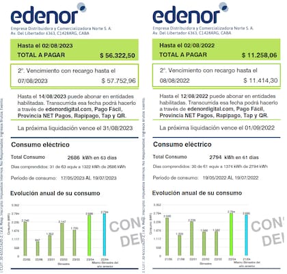 Los usuarios de ingresos altos pasaron de un valor promedio de $3096 en junio de 2022 a otro de $8275 en el mismo período de 2023, según cálculos de la consultora Economía & Energía
