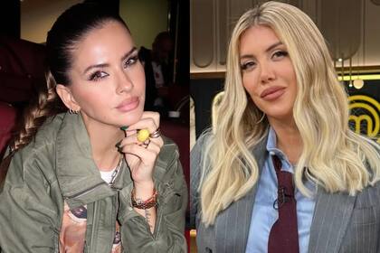 Los usuarios de las redes sociales apuntaron contra la China Suárez y aseguraron que buscó imitar a Wanda Nara (Foto: Instagram @sangrejaponesa / @wanda_nara)