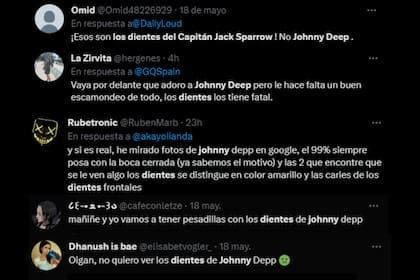 Los usuarios de Twitter apuntaron contra Johnny Depp (Captura Twitter)