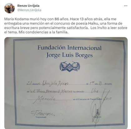 Los usuarios dedicaron emotivos mensajes a la escritora