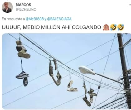 Los usuarios dejaron salir su creatividad con los memes de los tenis de Balenciaga