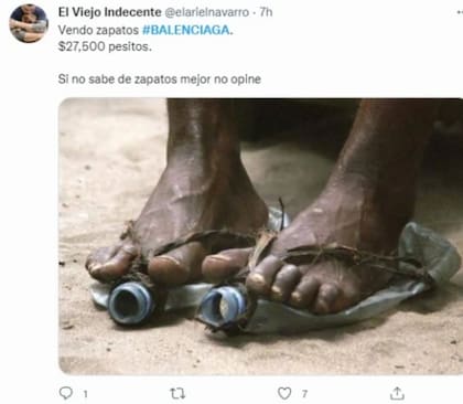 Los usuarios dejaron salir su creatividad con los memes de los tenis de Balenciaga