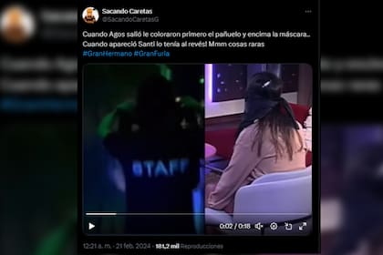 Los usuarios detectaron un cambio en la salida de Agostina y se habla de fraude (Captura X)