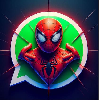 Los usuarios pueden generar imágenes de Spider-Man dentro del logo de Whatsapp con asistentes de inteligencia artificial como Copilot