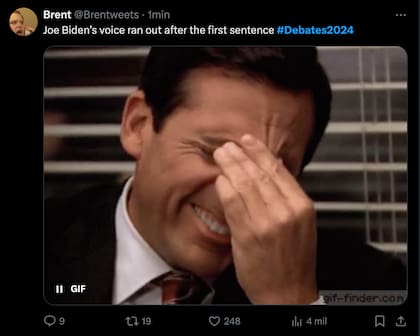 Los usuarios reaccionaron a la primera participación de Joe Biden