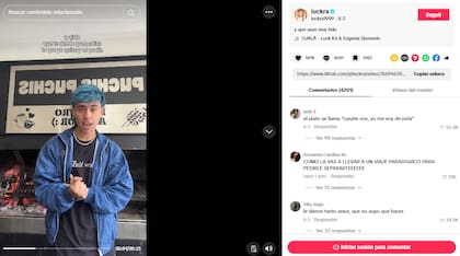 Los usuarios reaccionaron al video de Luck Ra (Video:TikTok @luckra)