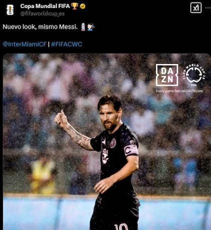 Los usuarios reaccionaron ante el nuevo look de Lionel Messi