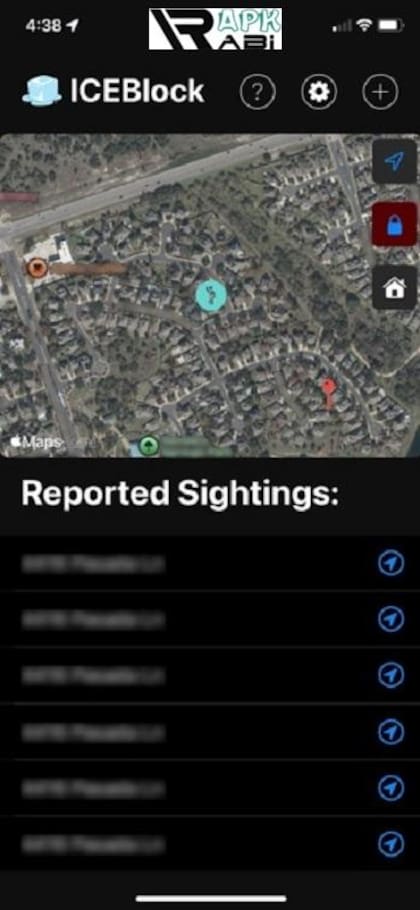 Los usuarios utilizan la app de forma anónima y tienen permitido cargar información de redadas del ICE cada cinco minutos